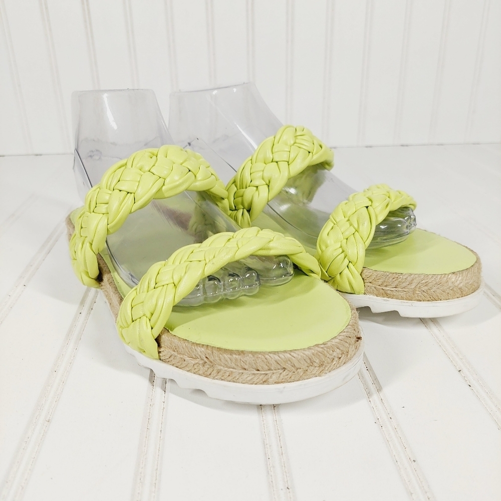 Marc Fisher Ltd Jaimee Slip On Leather Green Summ… - image 5